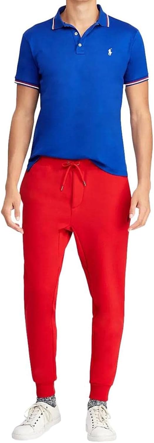 Fleece Track Pant Red (Slim Fit)