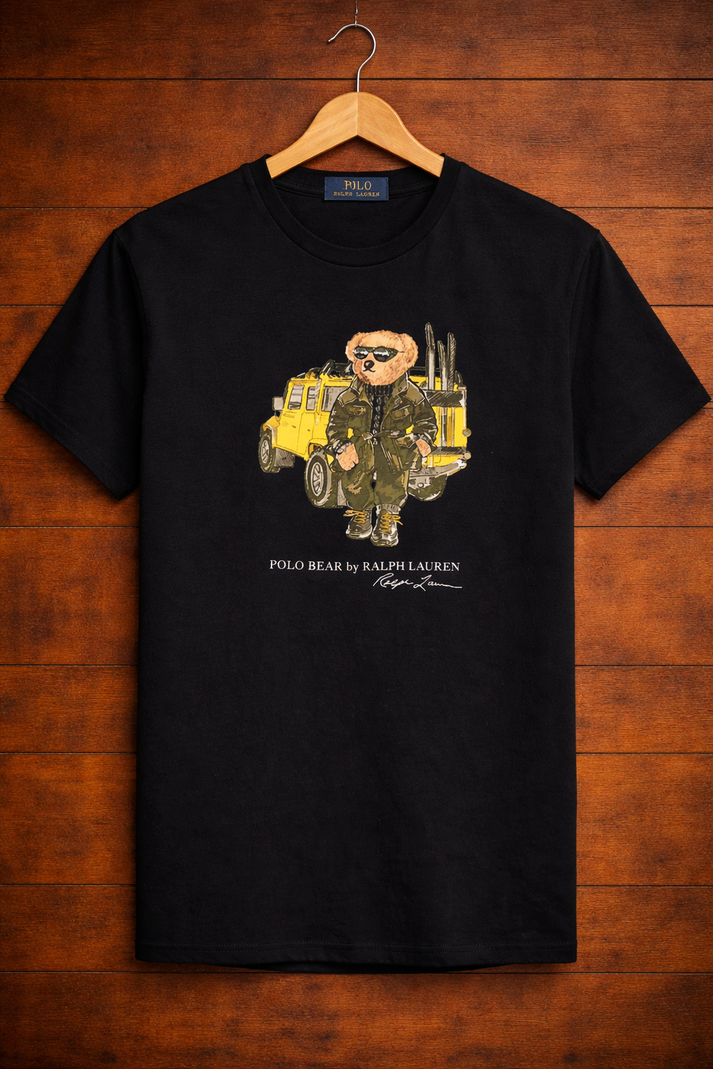 Women Teddy Tshirt Black (Jeep)